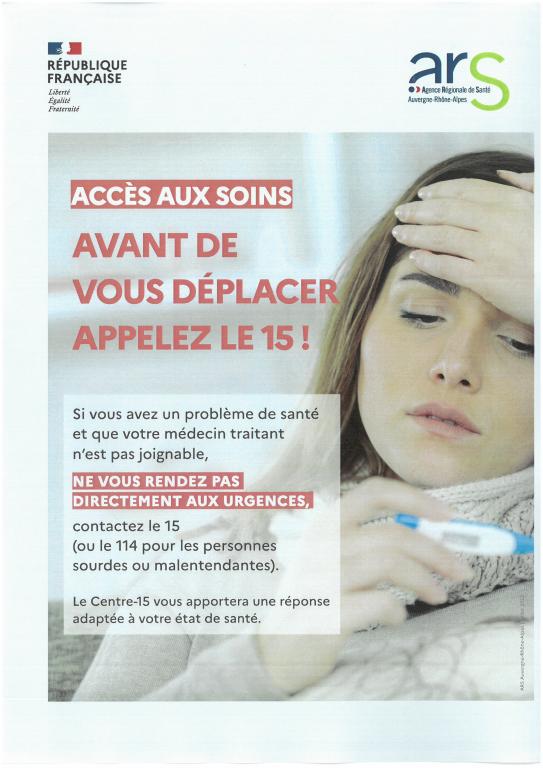 (copie) L'accès aux soins durant la période estivale  en Auvergne-Rhône-Alpes